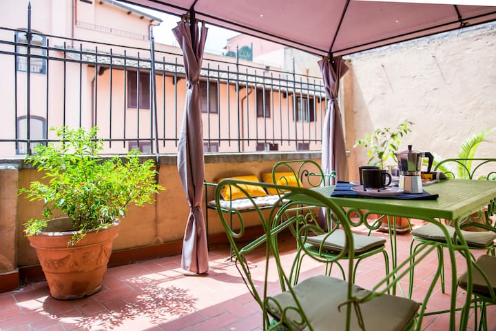 Spacious 3 rooms flat-sunny Terrace-Vatican