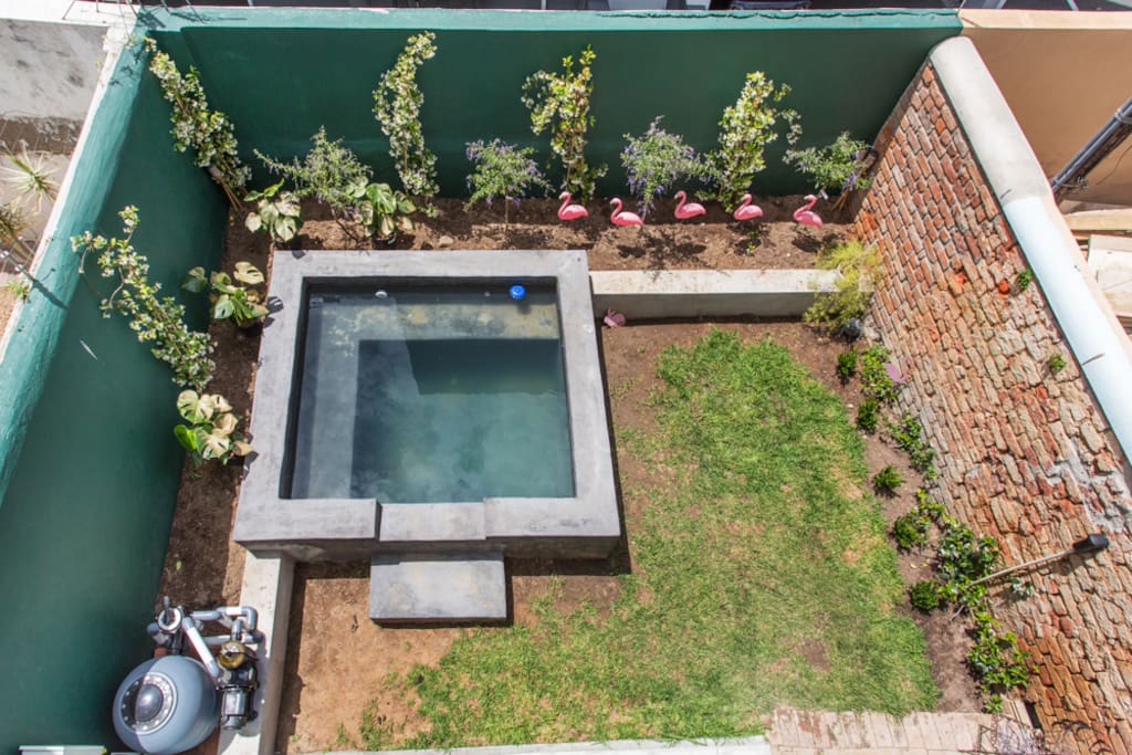 Plunge Pool in back yard.