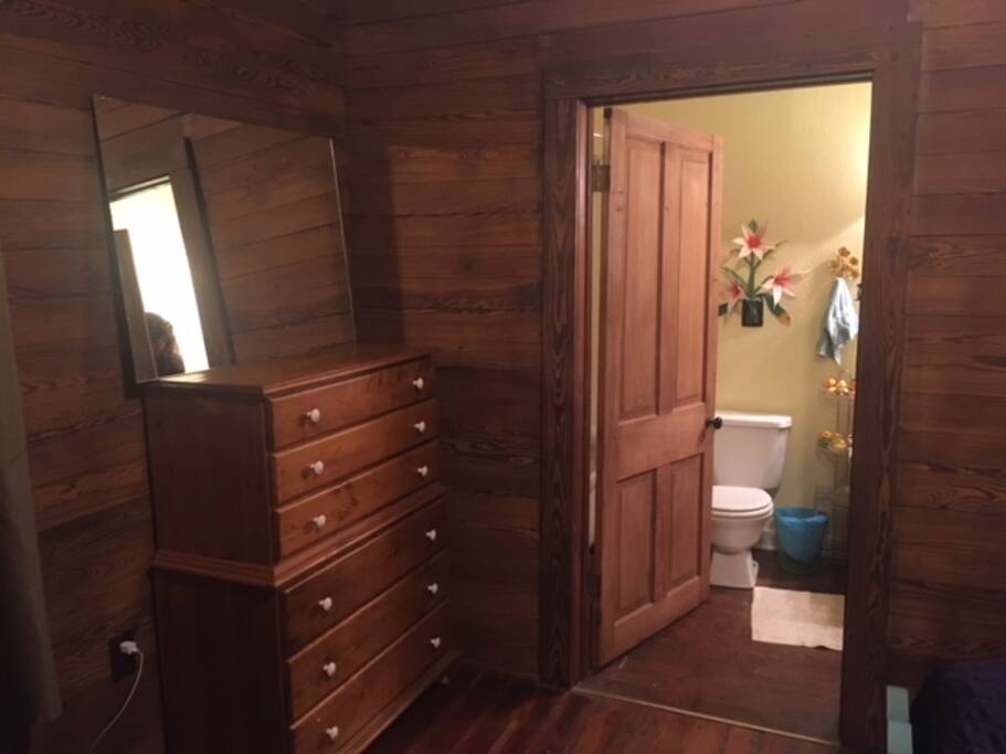 Dresser and Private Bath