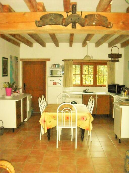 Kitchen and dining area