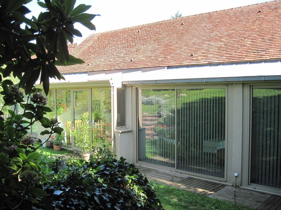 les 3 chambres donnent de plain pied sur le jardin