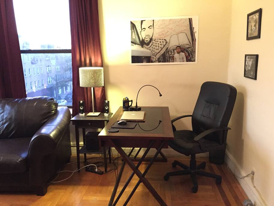 Desk/workspace.