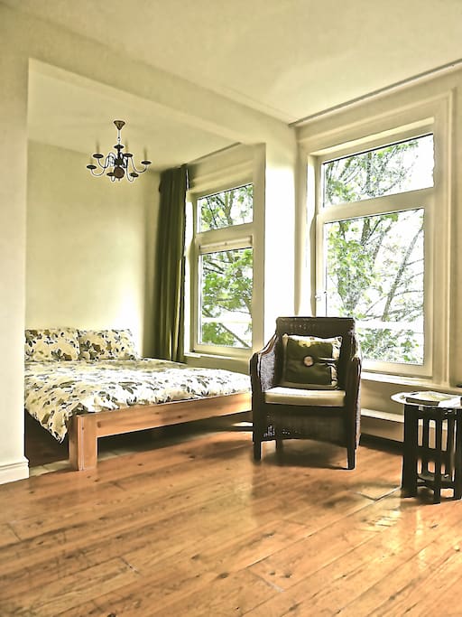 Cozy sleeping area
