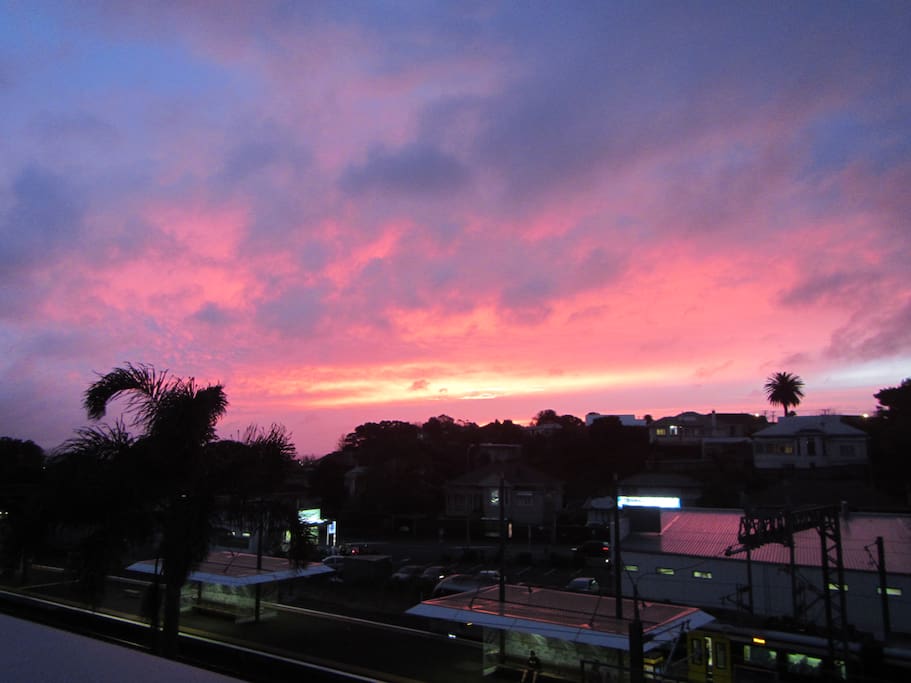 Sunset from the terrace.