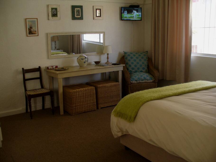 Sunny, peaceful and very comfortable bedroom.