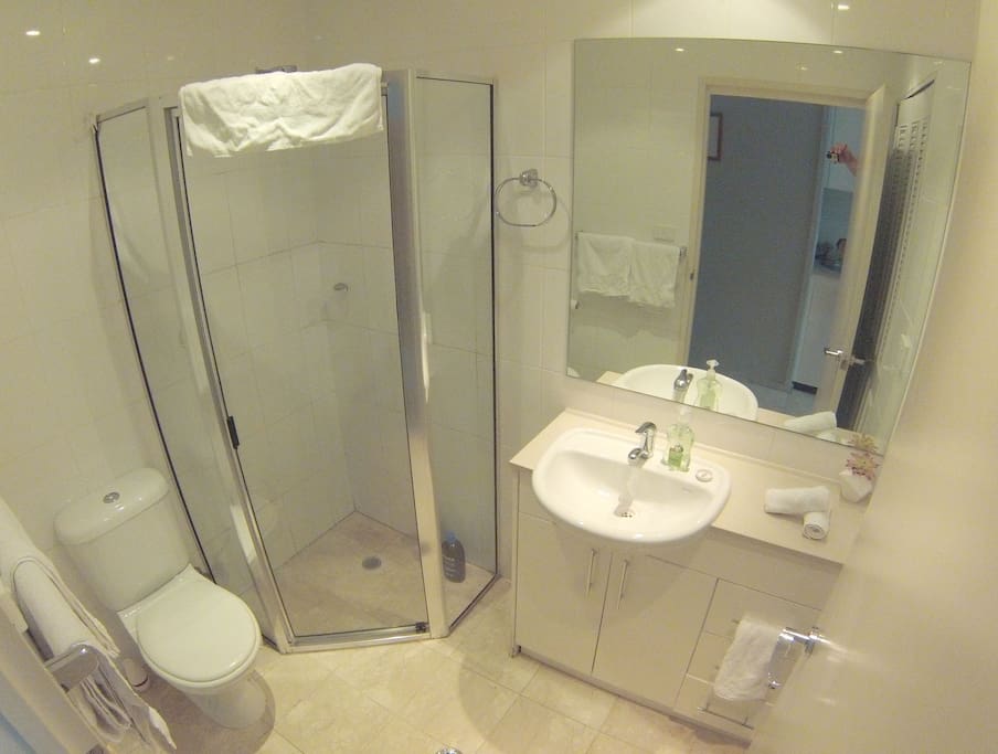 Shower and Toilet