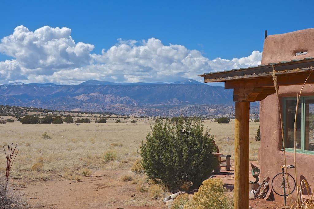 View to the southwest, the Jemez Mountains