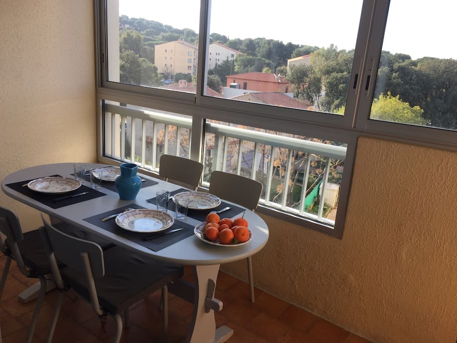 La terrasse pour y prendre les repas