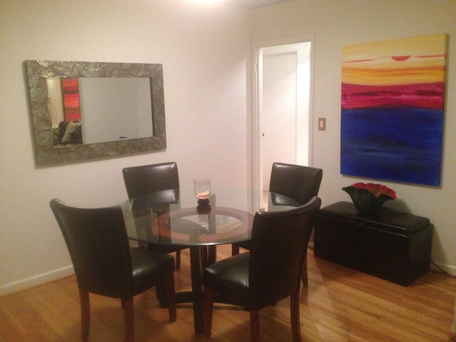 Enjoy a leisurely home cooked meal! (six dining chairs available)