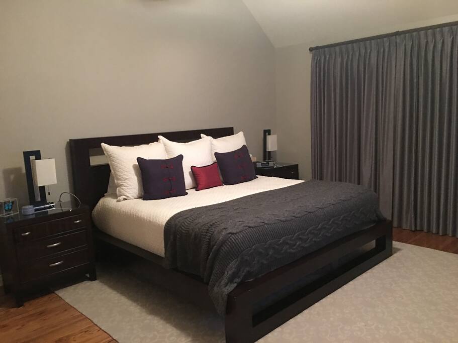 Master Bedroom - Full Bath & tv