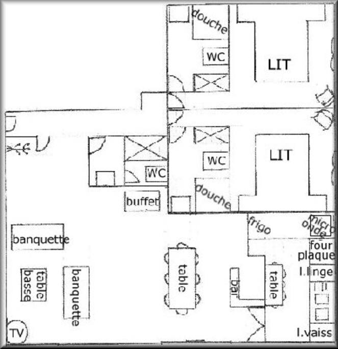 Le plan de l'appartement