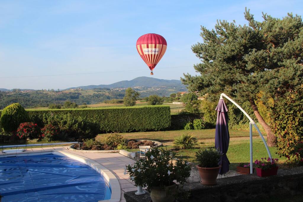 Vue sur le jardin (pas de vis à vis)