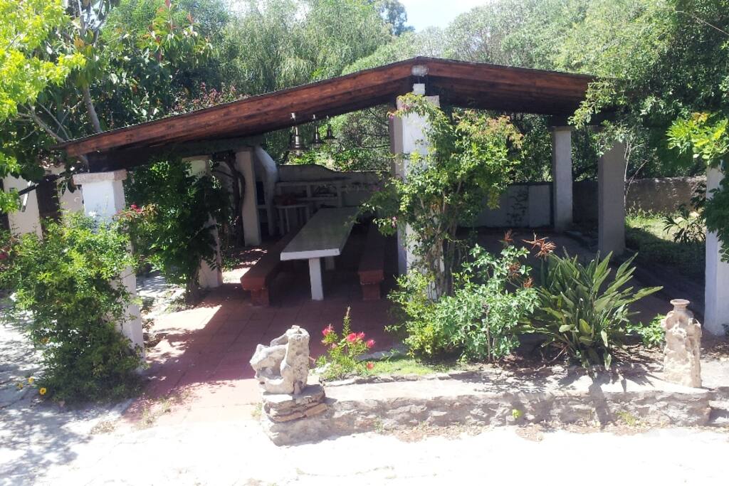 il giardino e il pergolato