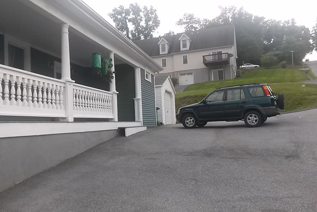 Plenty of off-street parking at side of house