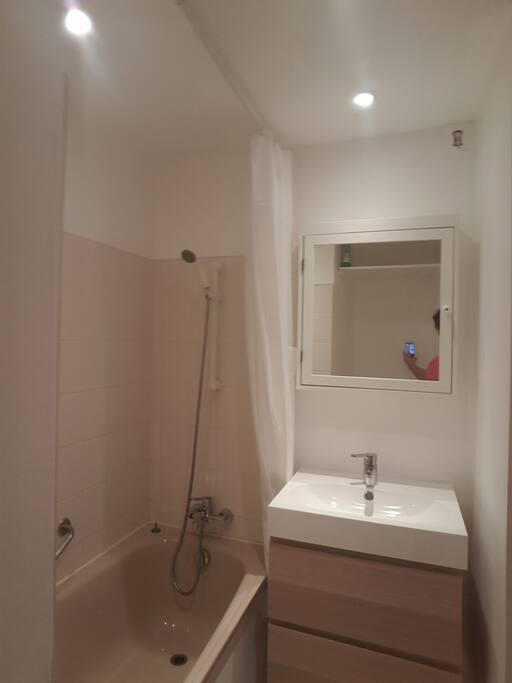 Salle de bains avec Baignoire fonctionnelle