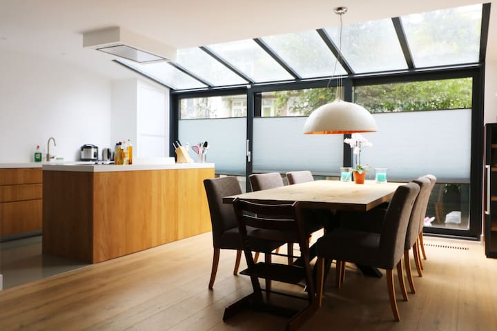 Spacious apartment with private garden