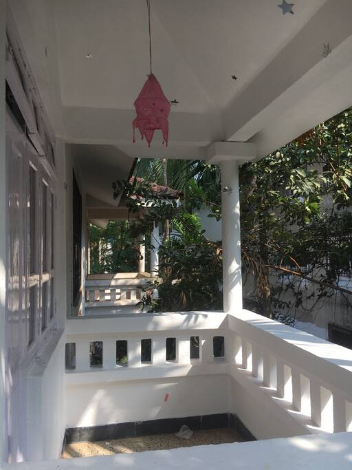 Front balconies a place to see the morning brightness with a cup of chai