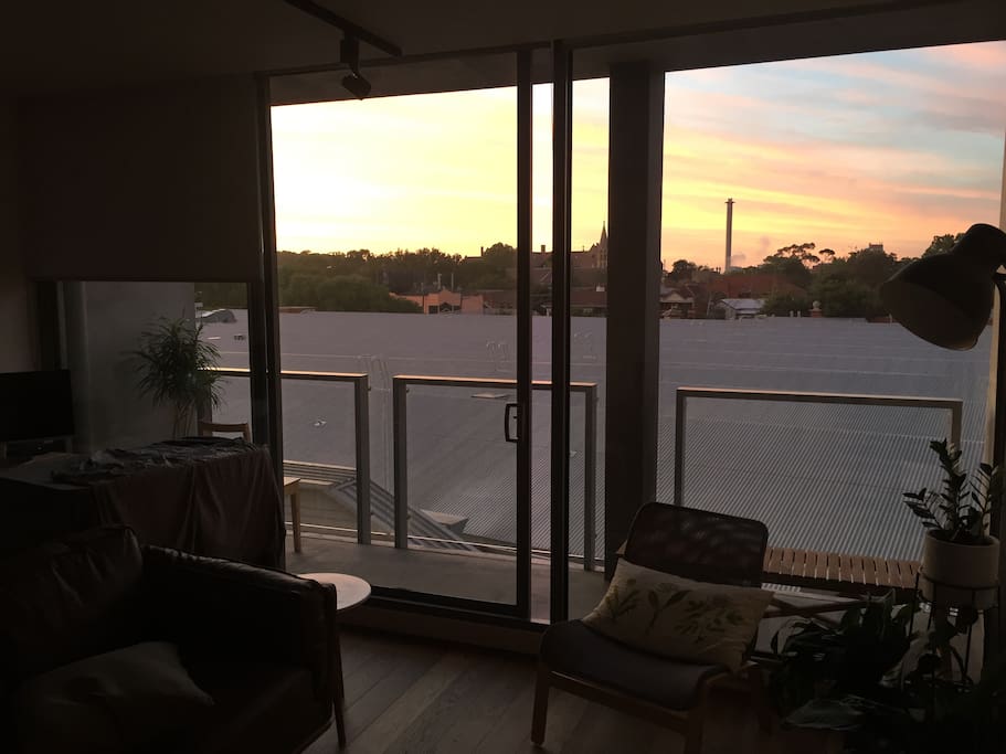 Beautiful sunrises and sunsets.