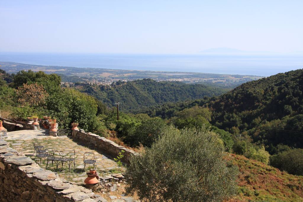 La terrasse de la maison