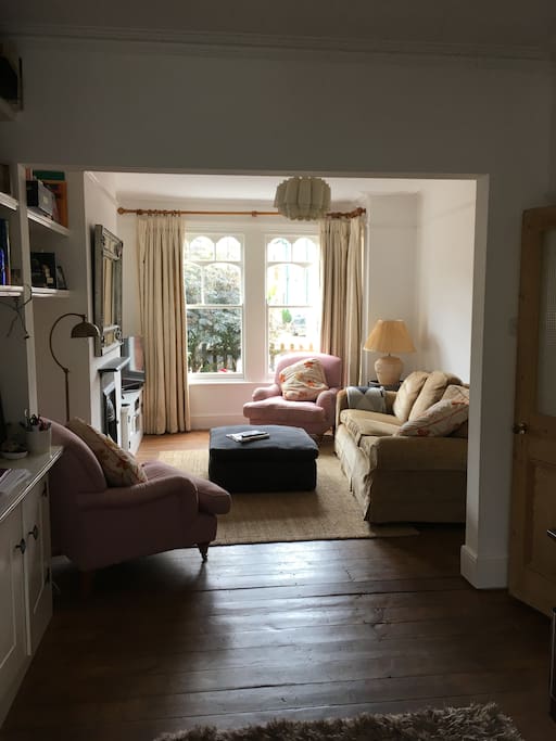 View through the living room