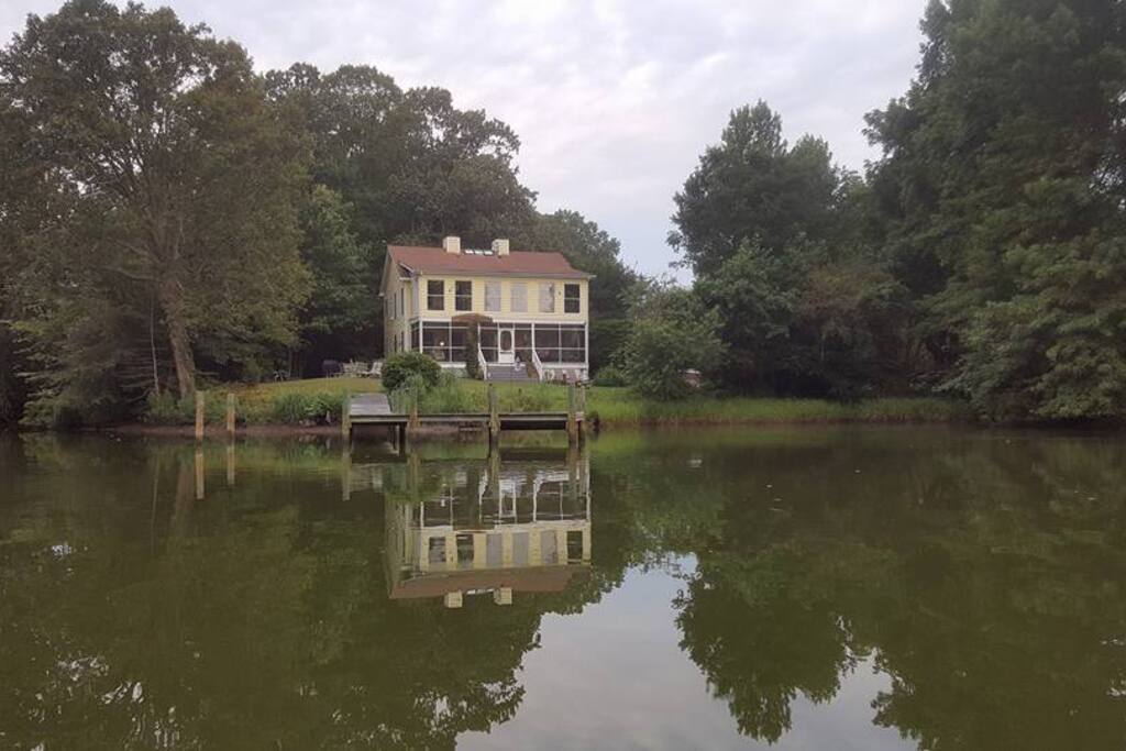 Very peaceful location on quiet creek with private cove and bridge.