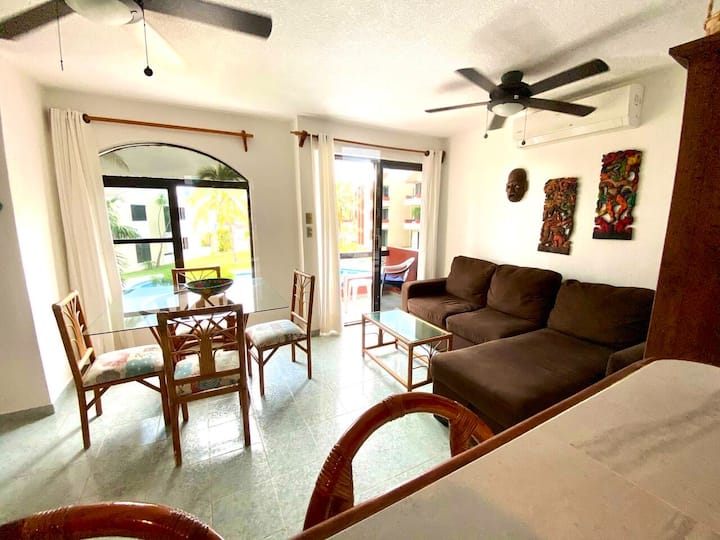 Playasol Beachfront Condo With Pool Best Location - Puerto Morelos