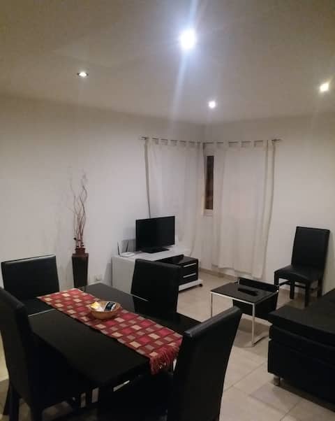 Furnished home with two bedrooms.