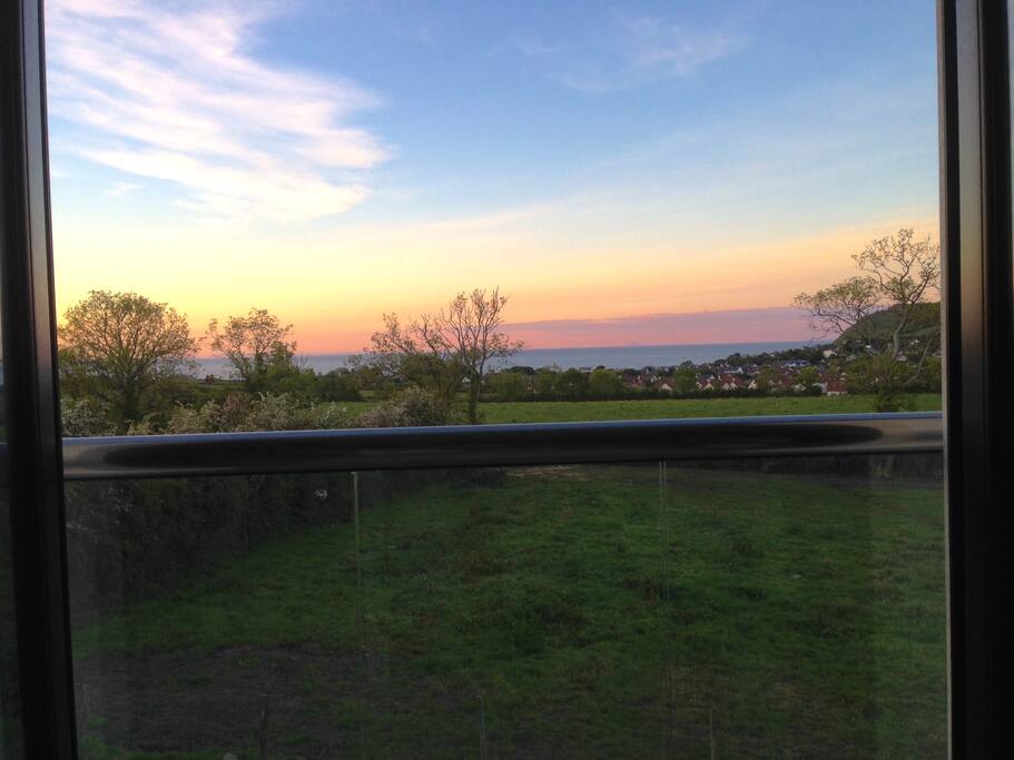 Sunset from the balcony