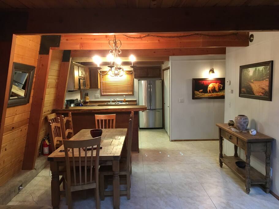 Big open dining room