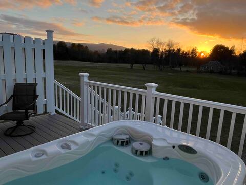 Hot Tub At Sunset View Farm (2 adults and 3 kids)
