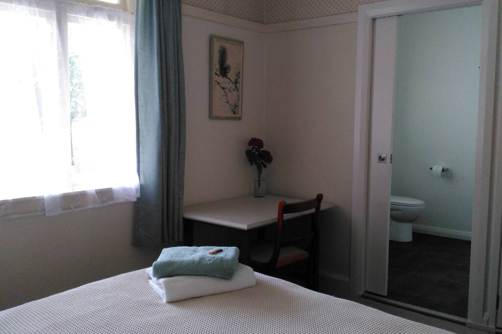 Large, private ensuite with shower.