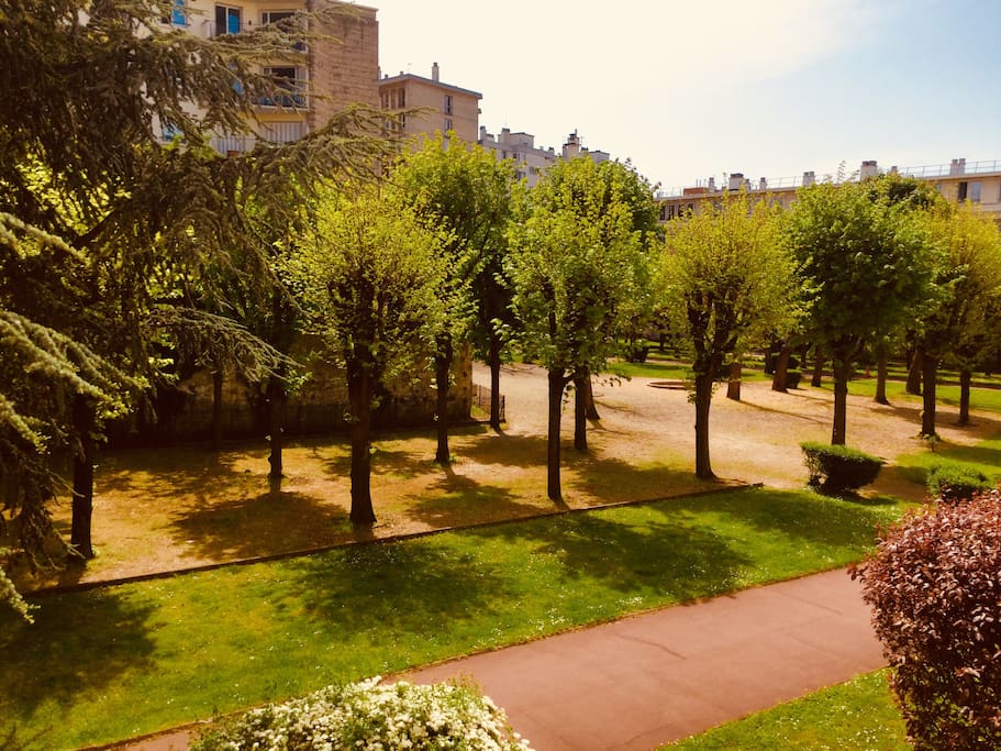 Vue depuis Le transat du salon - exposition sud, soleil :)