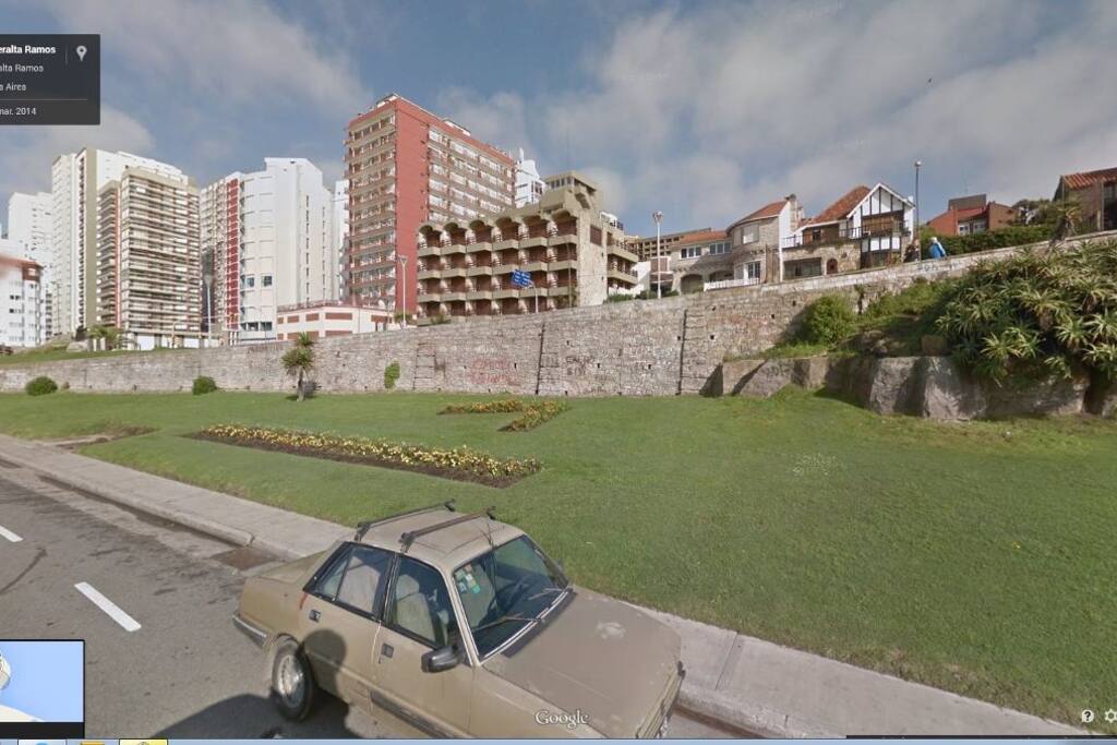 The building (the red one).