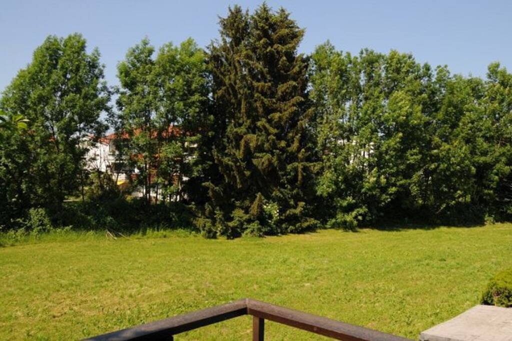 Blick vom Balkon
