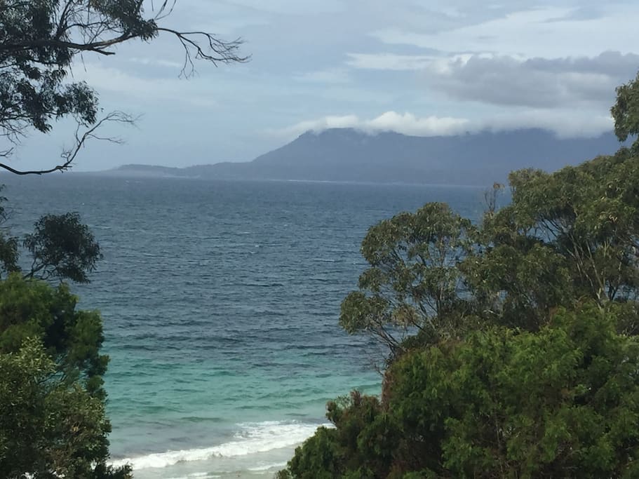 Views of Maria Island from the nearby walking track.