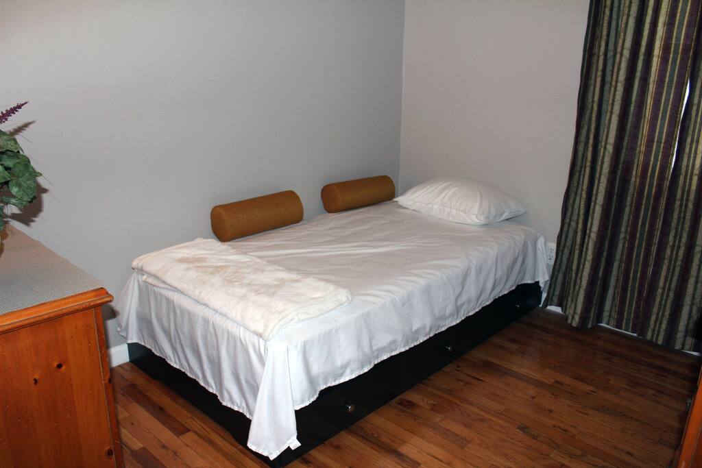 Smaller room with twin size bed