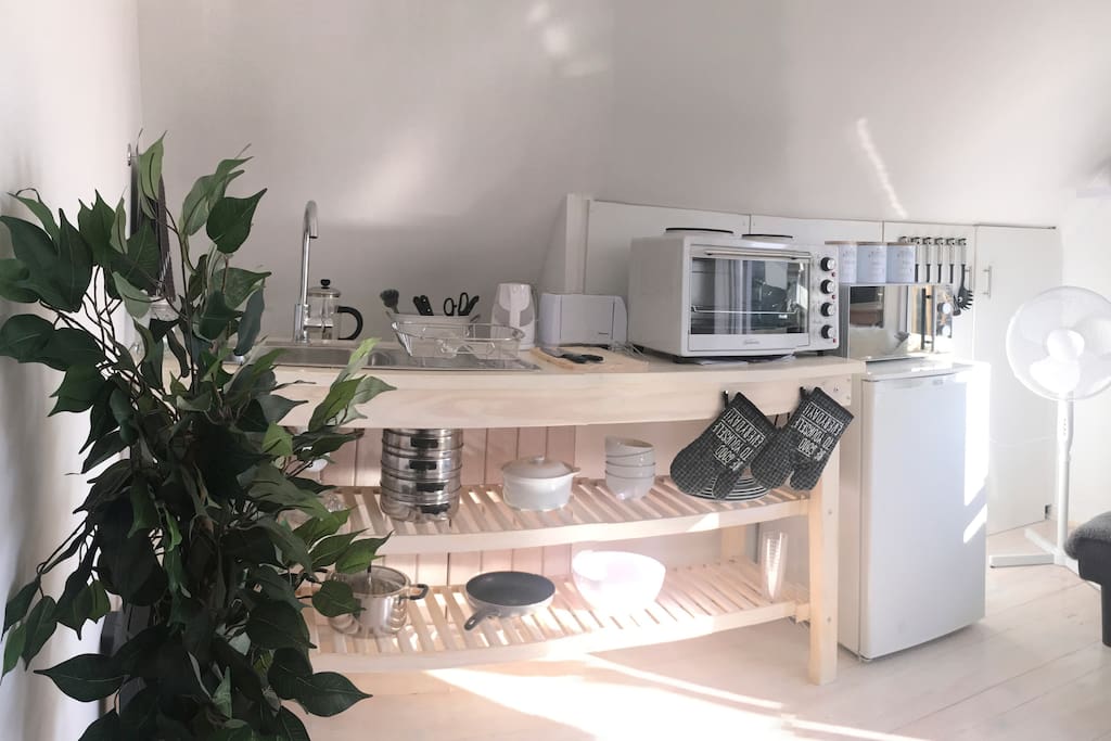 Self catering Kitchenette with everything you need to cook up a storm!