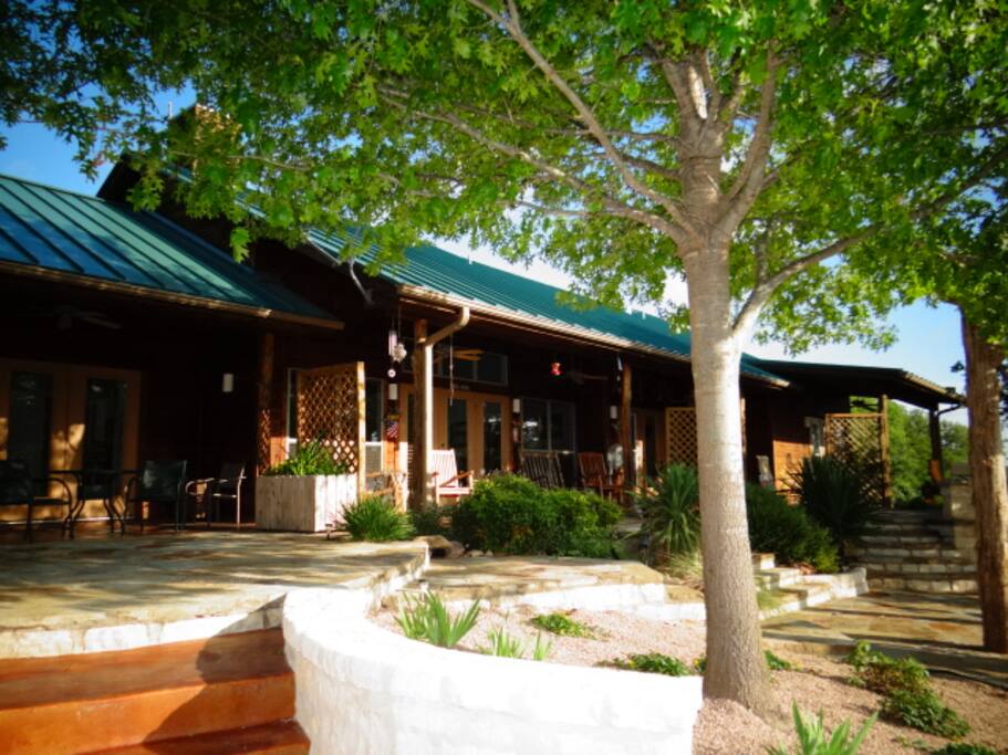 Back Patio overlooking Lake Travis