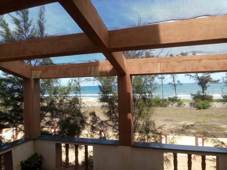 Upstairs balcony view