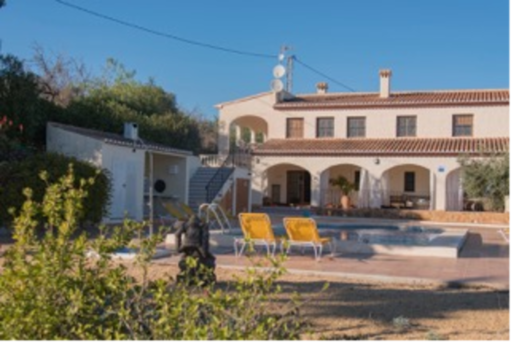 The backside of the vila