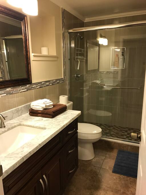 Your own bathroom. Hand soap, body wash and shampoo are all provided free of charge.