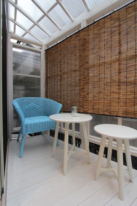 You can smoke on the balcony. No smoking inside the house.
