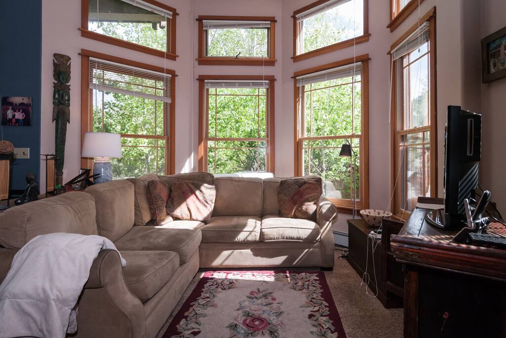 Lots of sun in the living room
