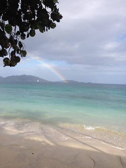 Apple Bay beach, 5 minute walk