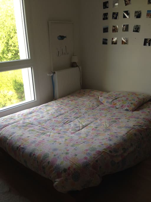 chambre avec lit 140 x 190 cm