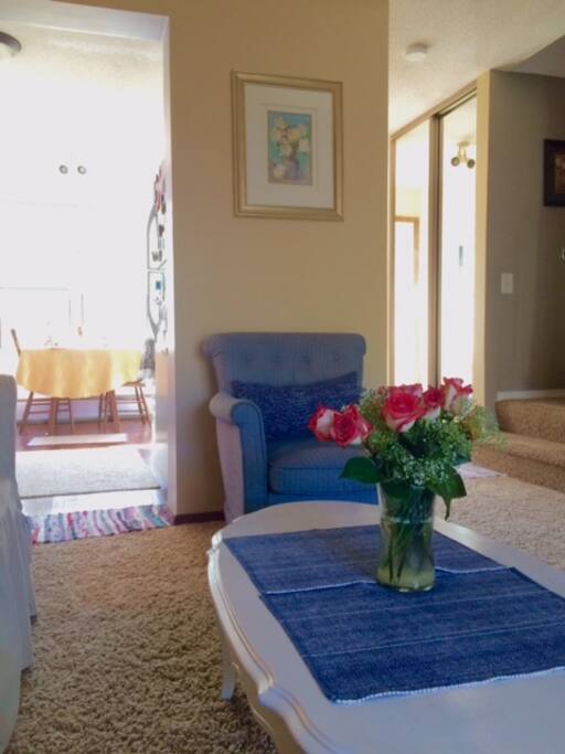 All common spaces available for use with private room rental.