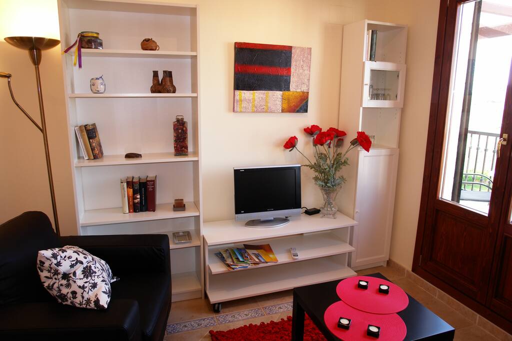 Salón, con acceso a la terraza