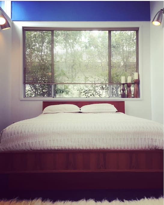 Bedroom view in our guest space.