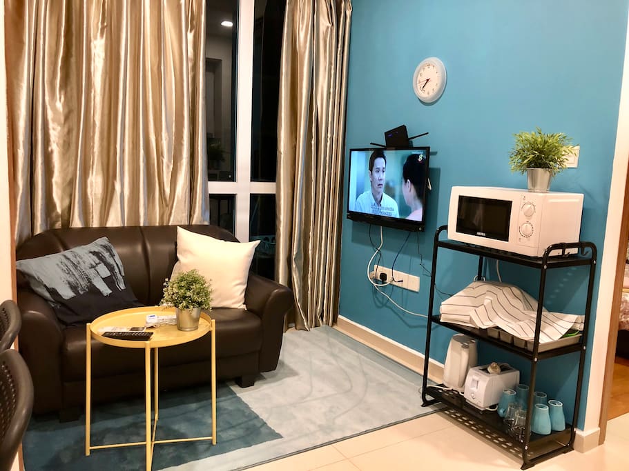 Living room with LED TV