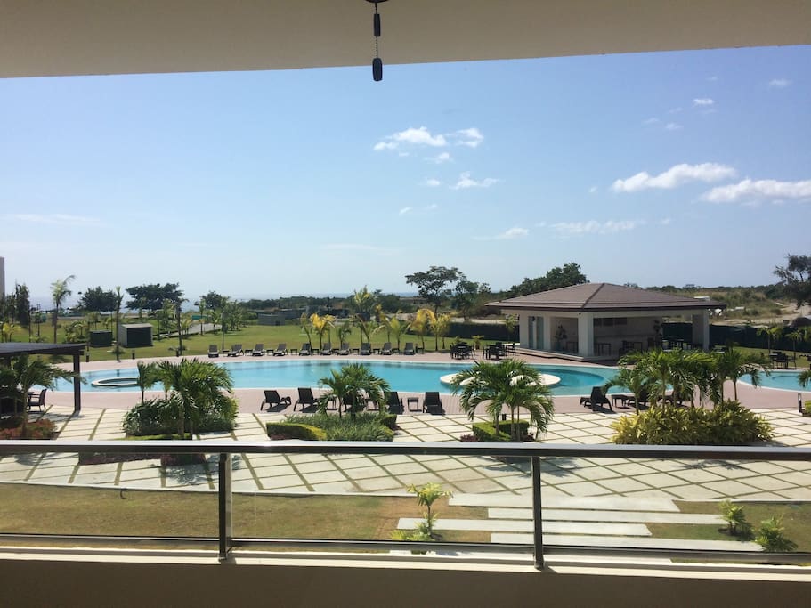 Very private 100,000 gallon pool that you can see from everywhere in the condo!